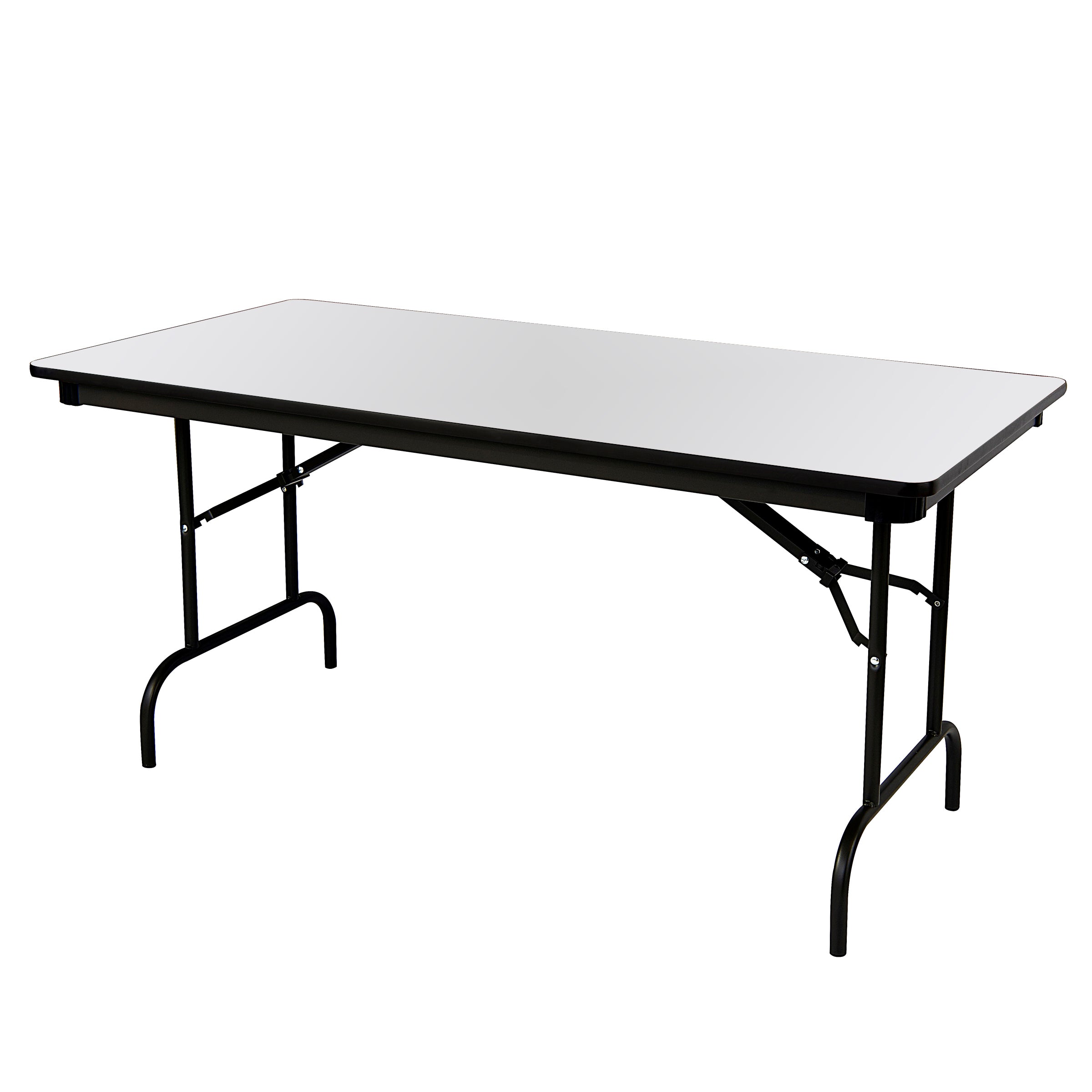OfficeWorks™ Commercial Wood Laminate Folding Table, Gray, 30" x 72"