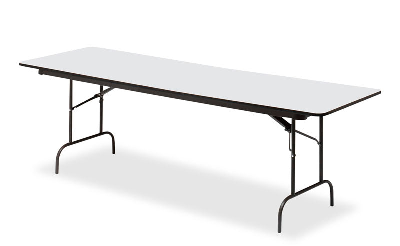 OfficeWorks™ Commercial Wood Laminate Folding Table, Gray, 30" x 96"