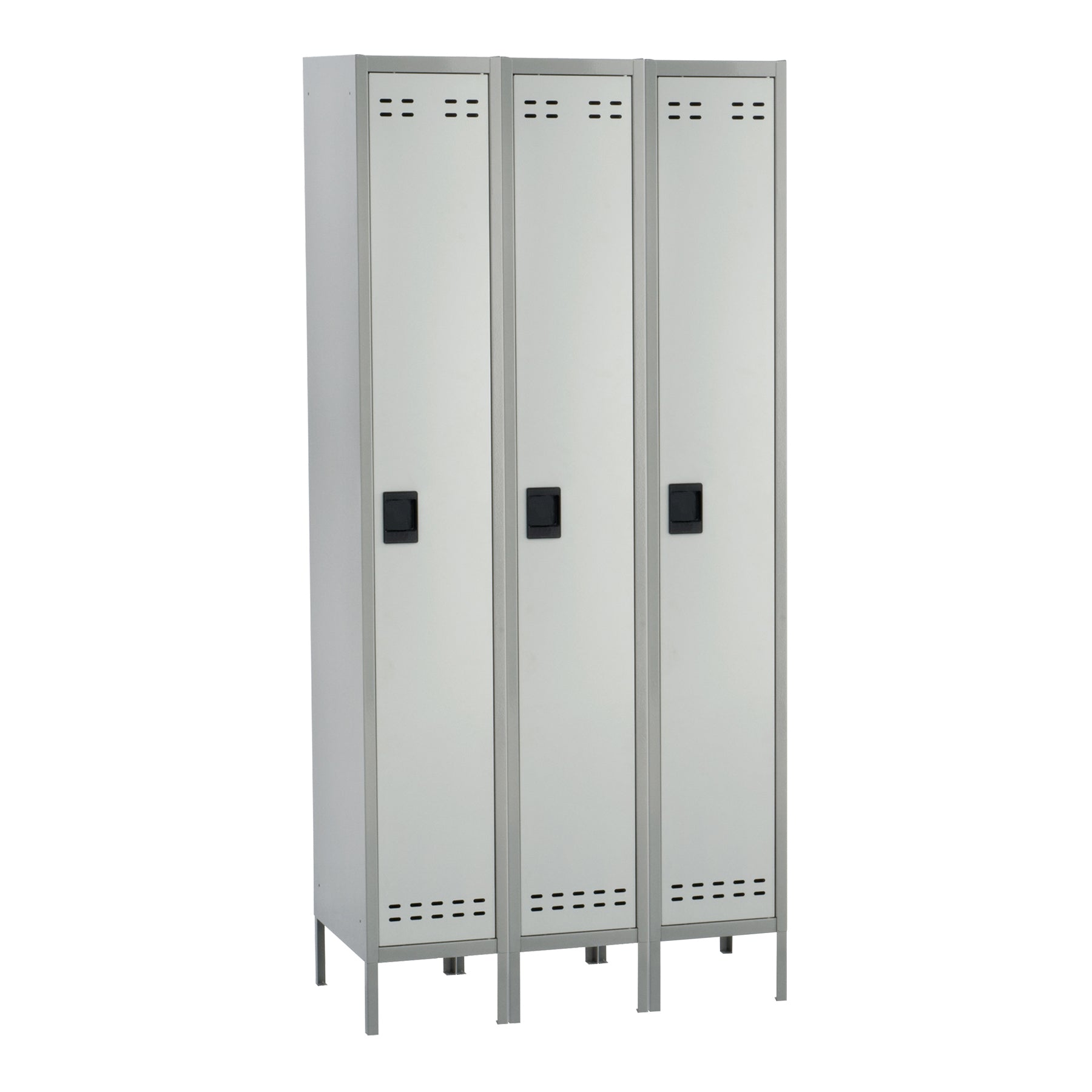 Locker Sngl Tier 3 Column Gray