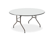 OfficeWorks™ Commercial Wood Folding Table, Gray - 60" Round