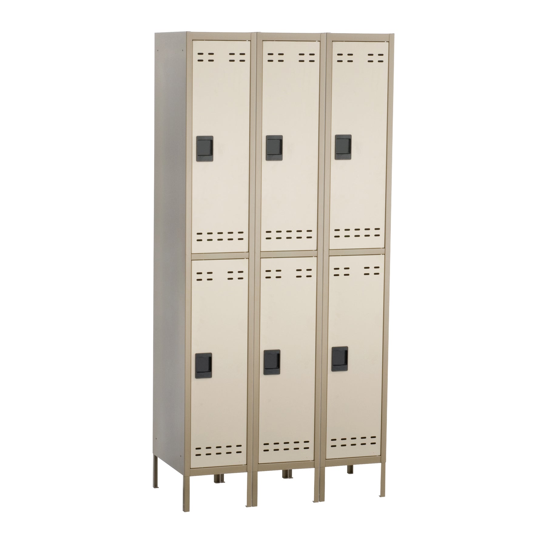 Locker Dble Tier 3 Column Tan
