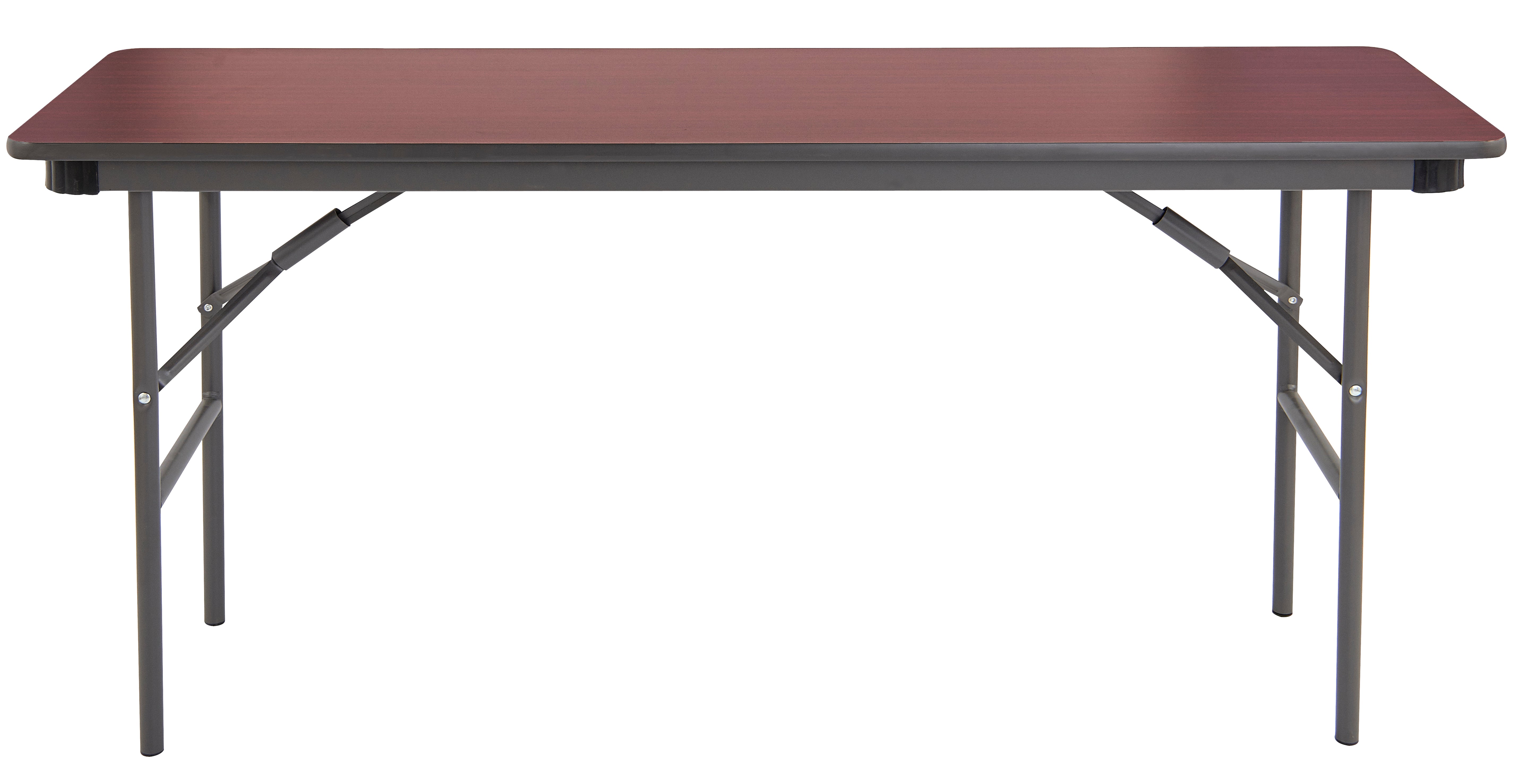 OfficeWorks™ Commercial Wood Laminate Folding Table, Mahogany - 18" x 60"