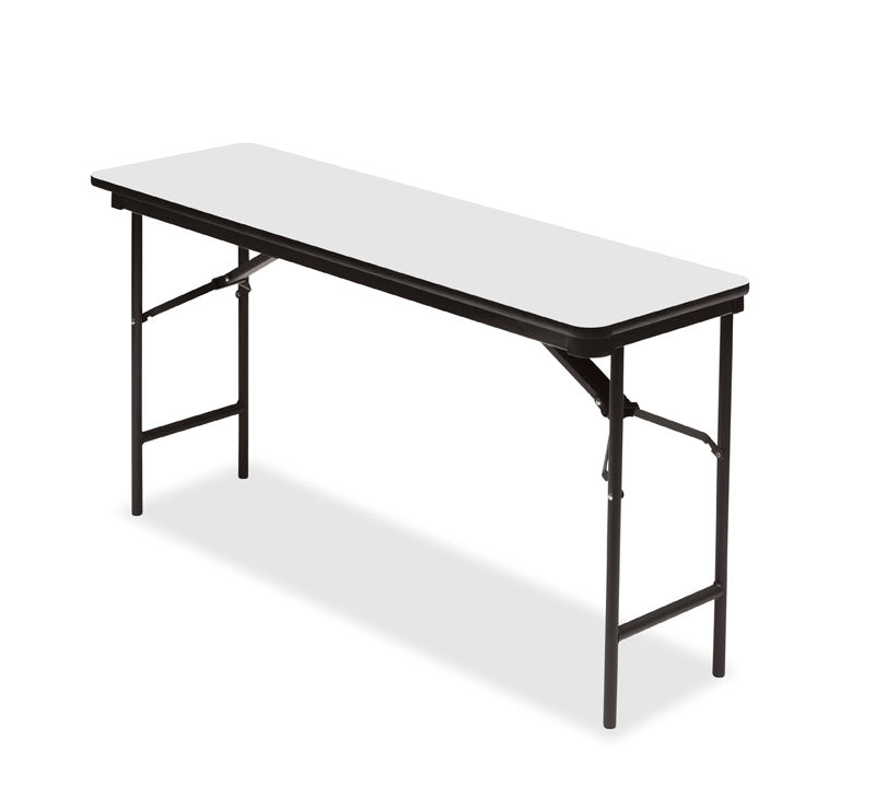 OfficeWorks™ Commercial Wood Laminate Folding Table, Gray, 18" x 60"
