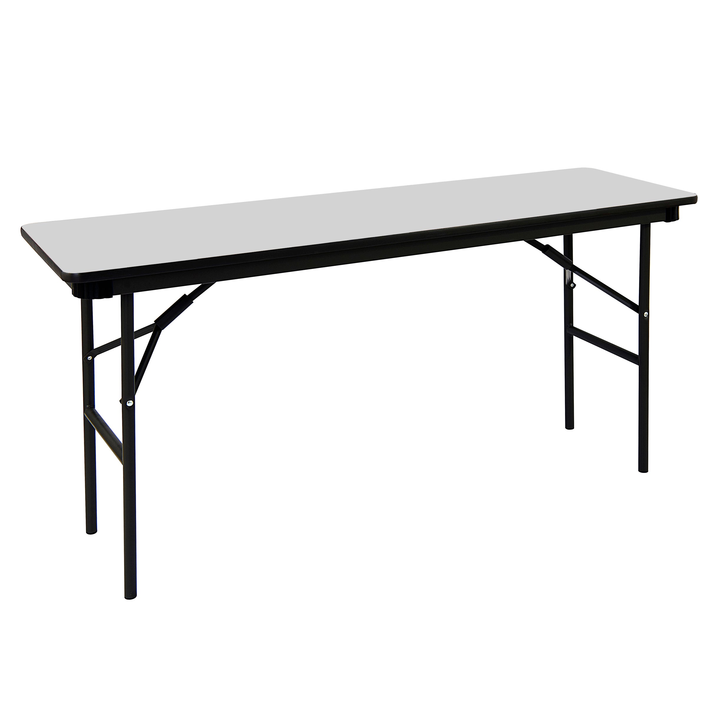 OfficeWorks™ Commercial Wood Laminate Folding Table, Gray, 18" x 60"