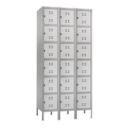 Locker Box 3 Column Gray