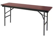 OfficeWorks™ Commercial Wood Laminate Folding Table, Mahogany - 18" x 72"