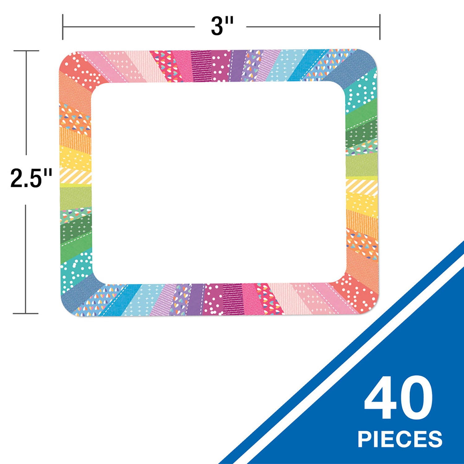 Crafty and Cool Name Tags, Pack of 40