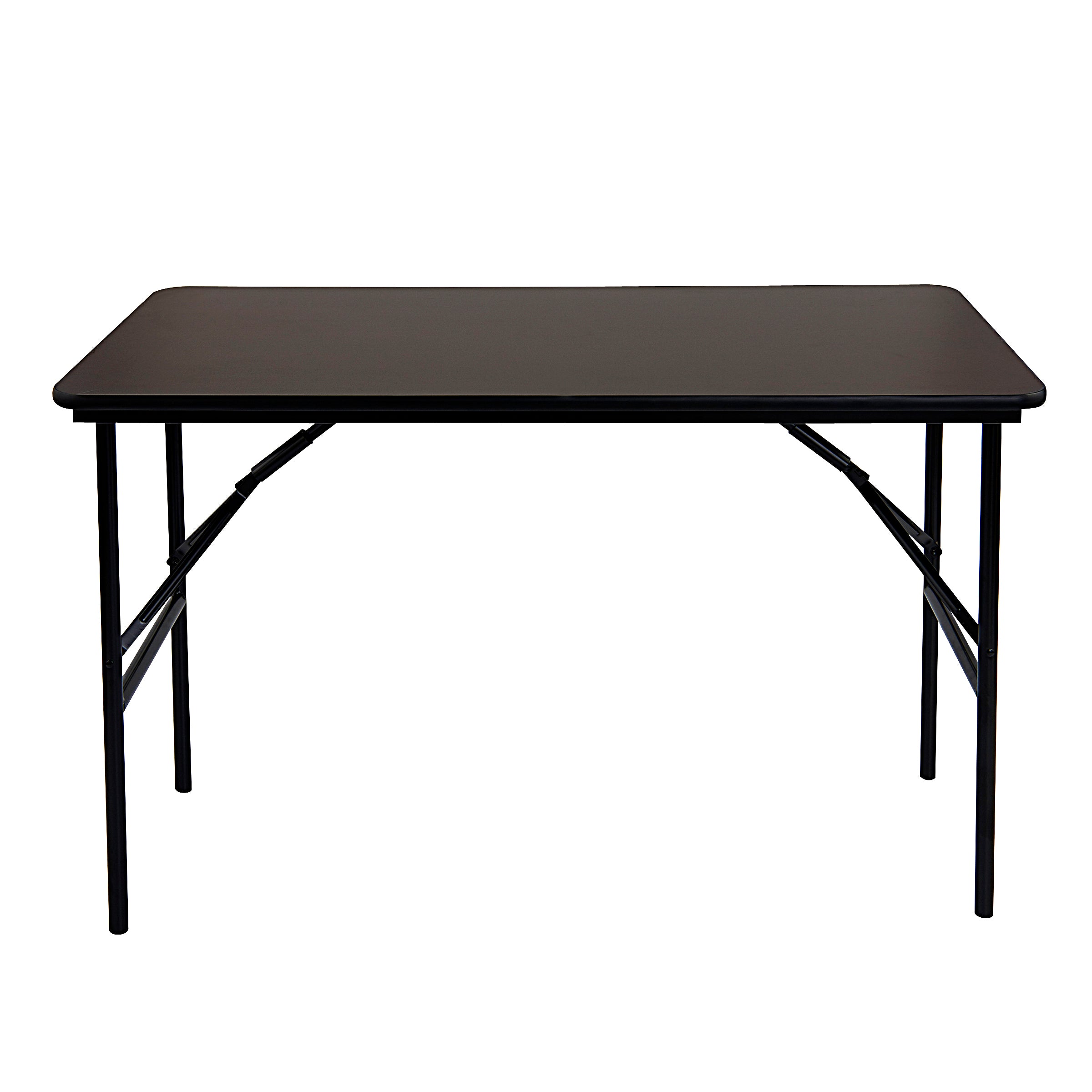 OfficeWorks™ Classic Wood Laminate Folding Table, Walnut - 24" x 48"