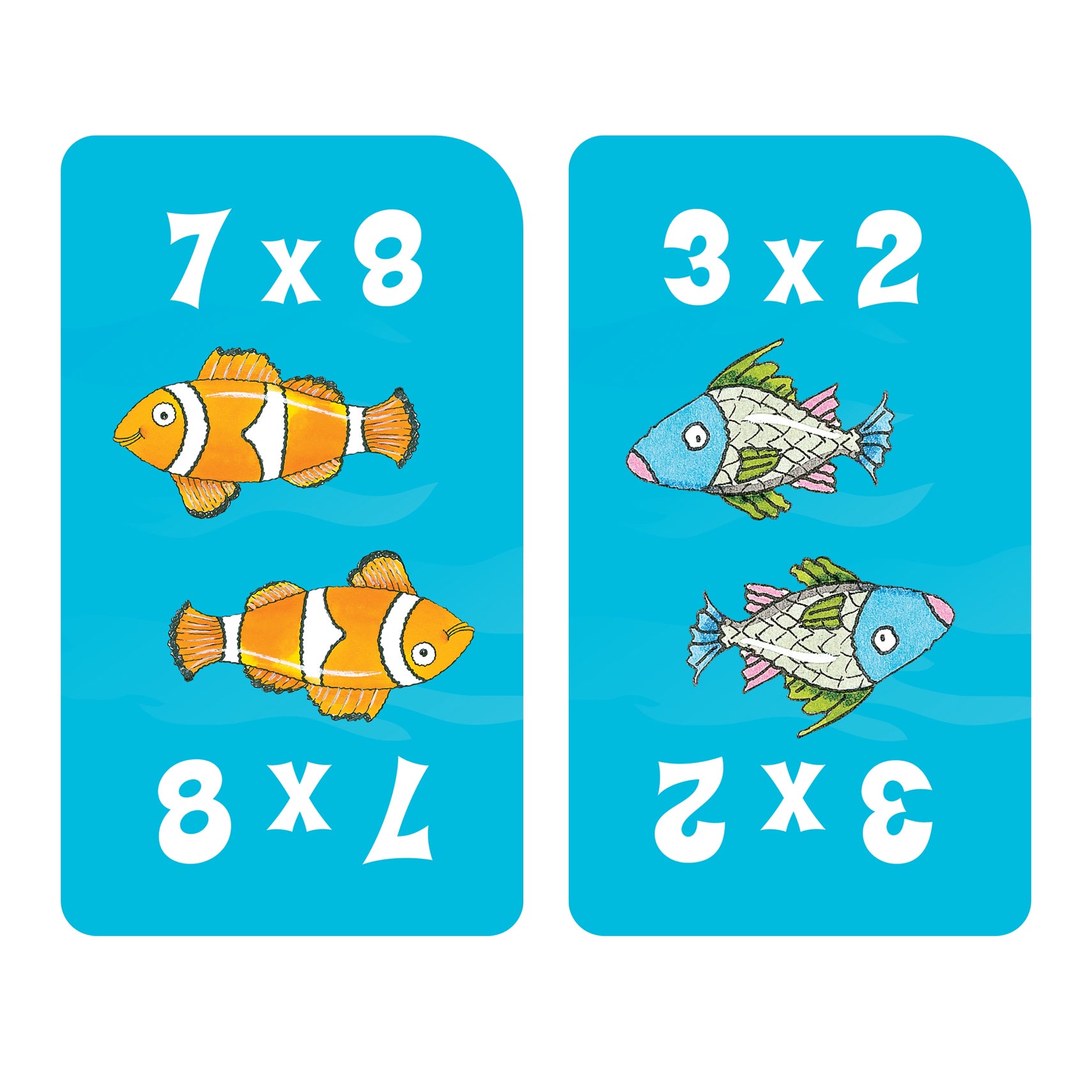 Math War Multiplication Game Cards