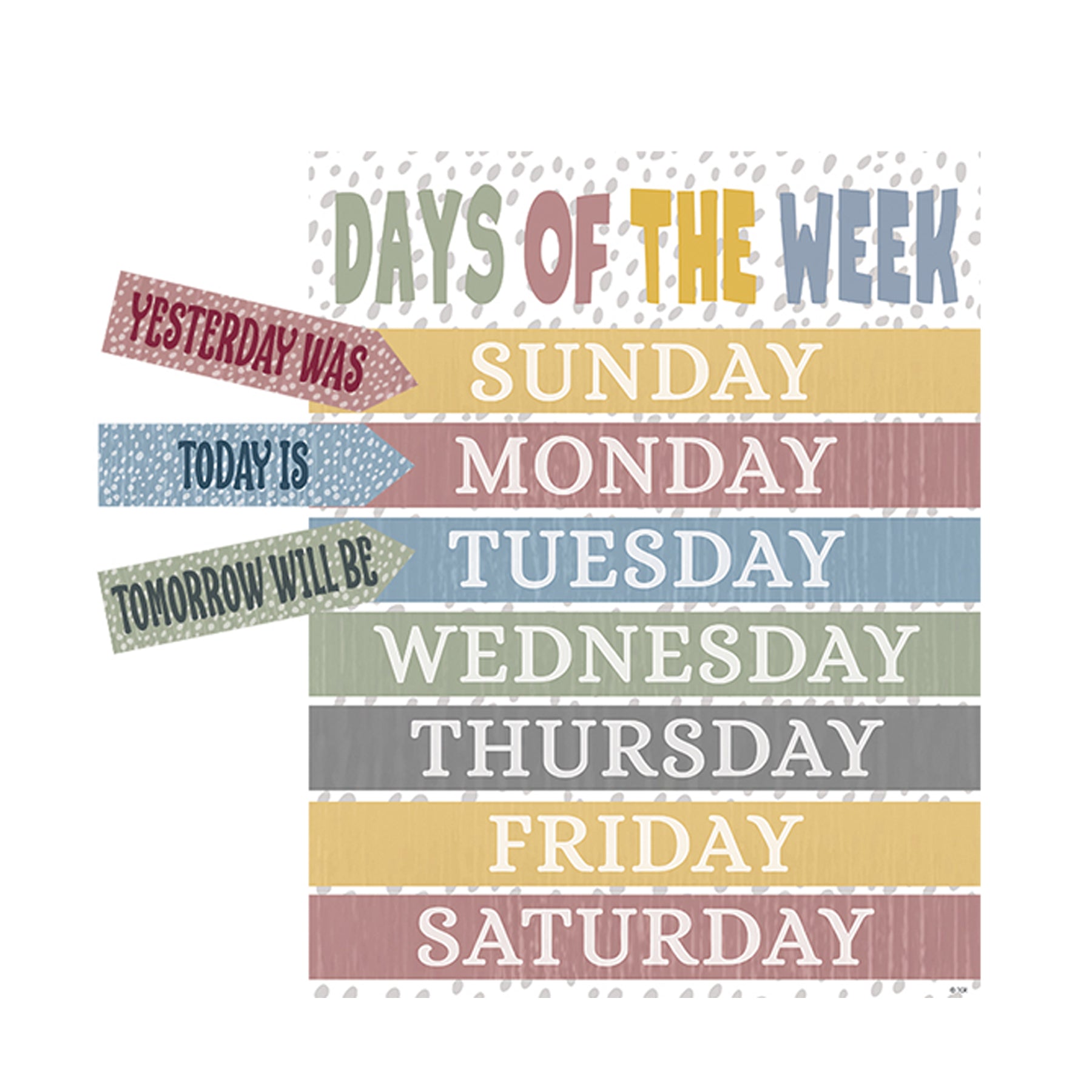 Classroom Cottage Calendar Bulletin Board Set, 109 Pieces