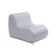 Jaxx Midtown Small Classroom Soft Foam Chair - Premium Vinyl Cover, Submarine Grey