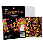 Rainbow Scratch Fun 8.5"x11" 10 sheets with 2 styluses