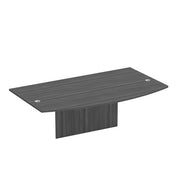 OfficeSource Laminate Bow Top with Modesty Panel - 36" X 71" - Coastal Gray