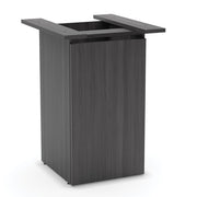 OfficeSource OS Conference/Multi-Purpose Cube Base With Access Door - Coastal Gray