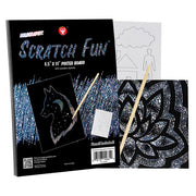 Holographic Scratch Fun 8.5"x11" 100 sheets with 20 styluses