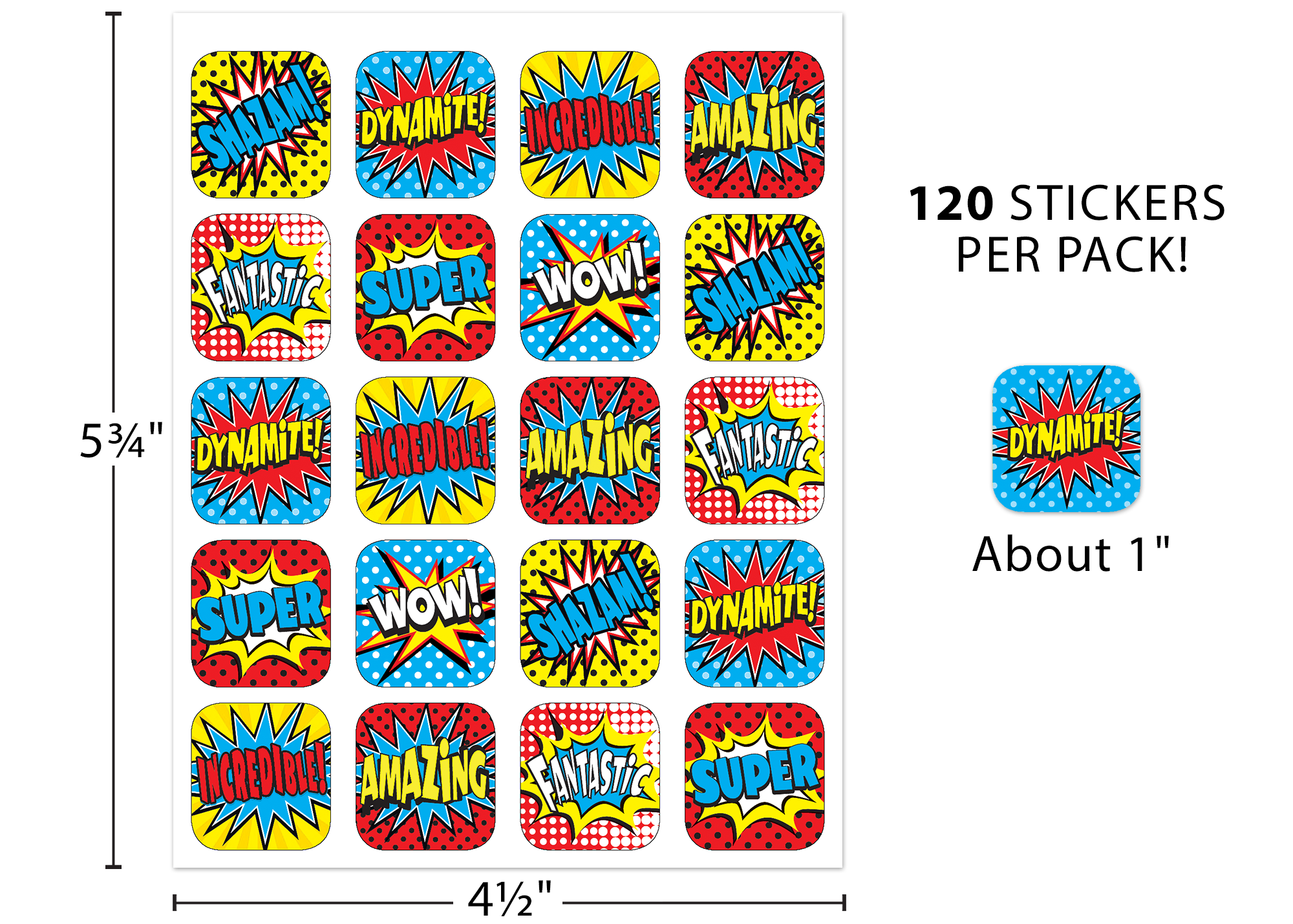 Superhero Stickers