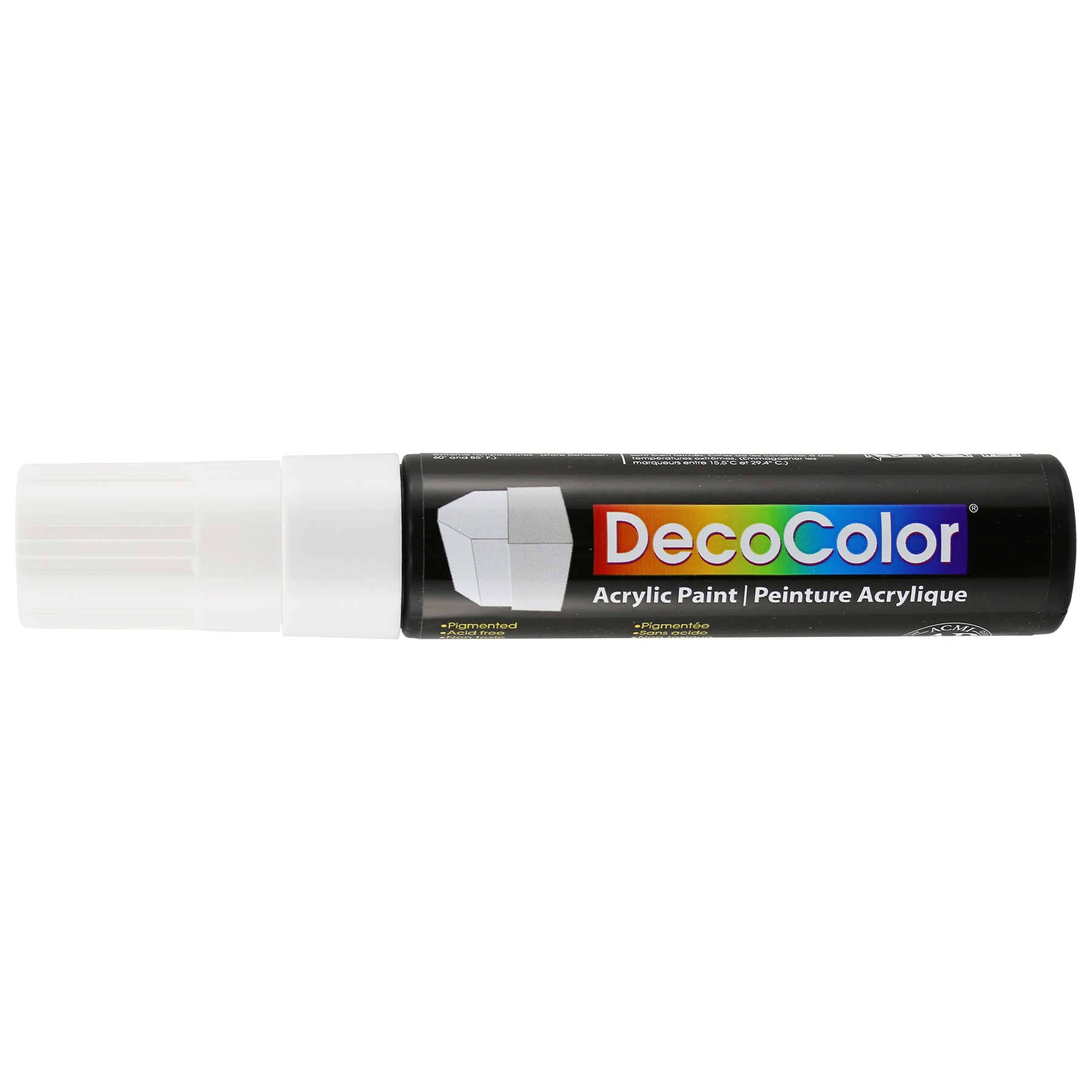 515-C DECOCOLOR ACRYLIC WEDGE WHITE CARDED