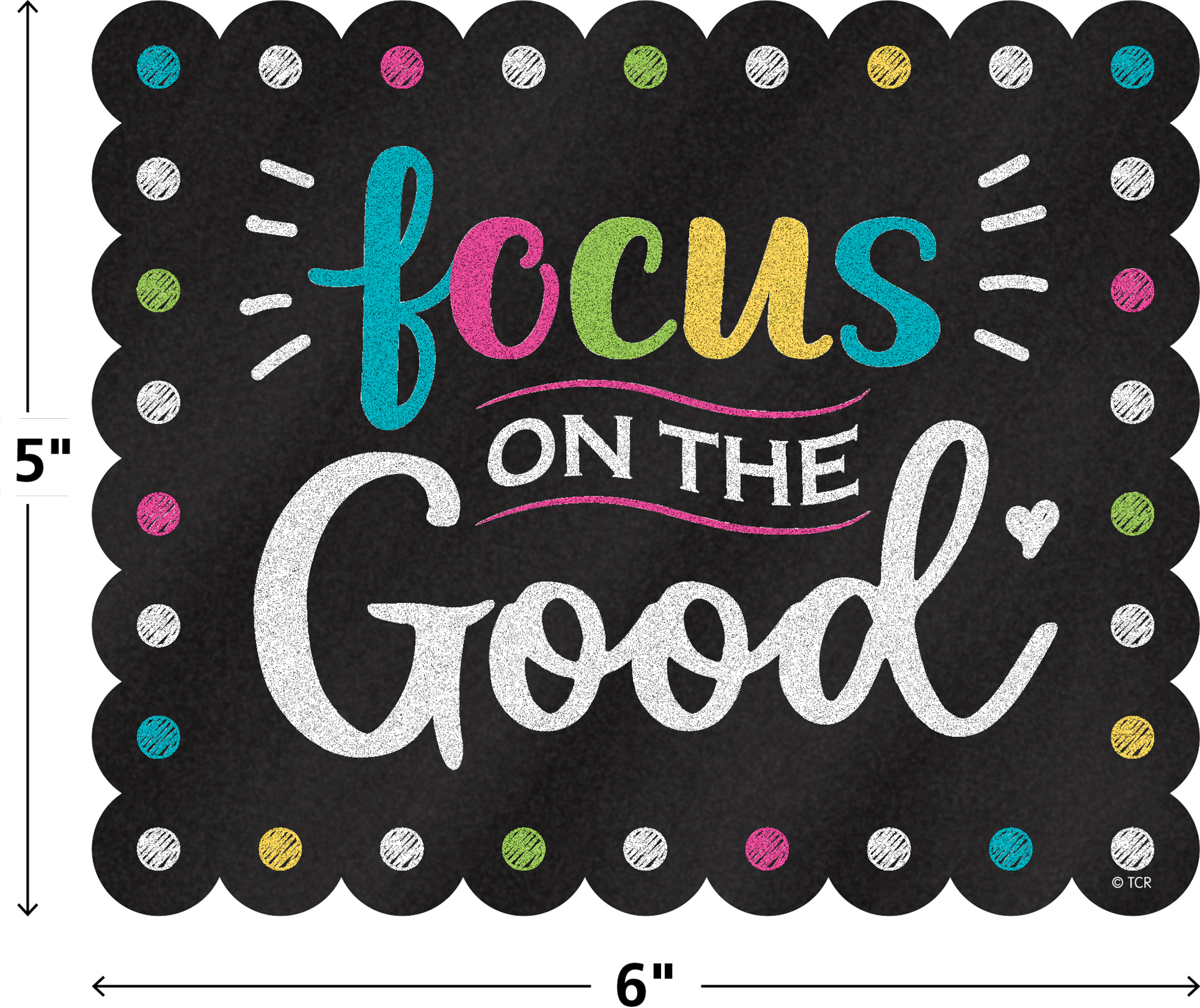 Chalkboard Brights Positive Sayings Accents