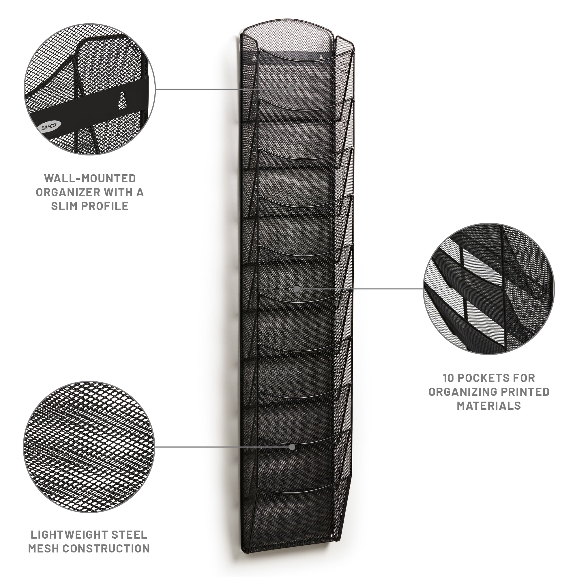 Onyx Literature Rack 10 Pocket