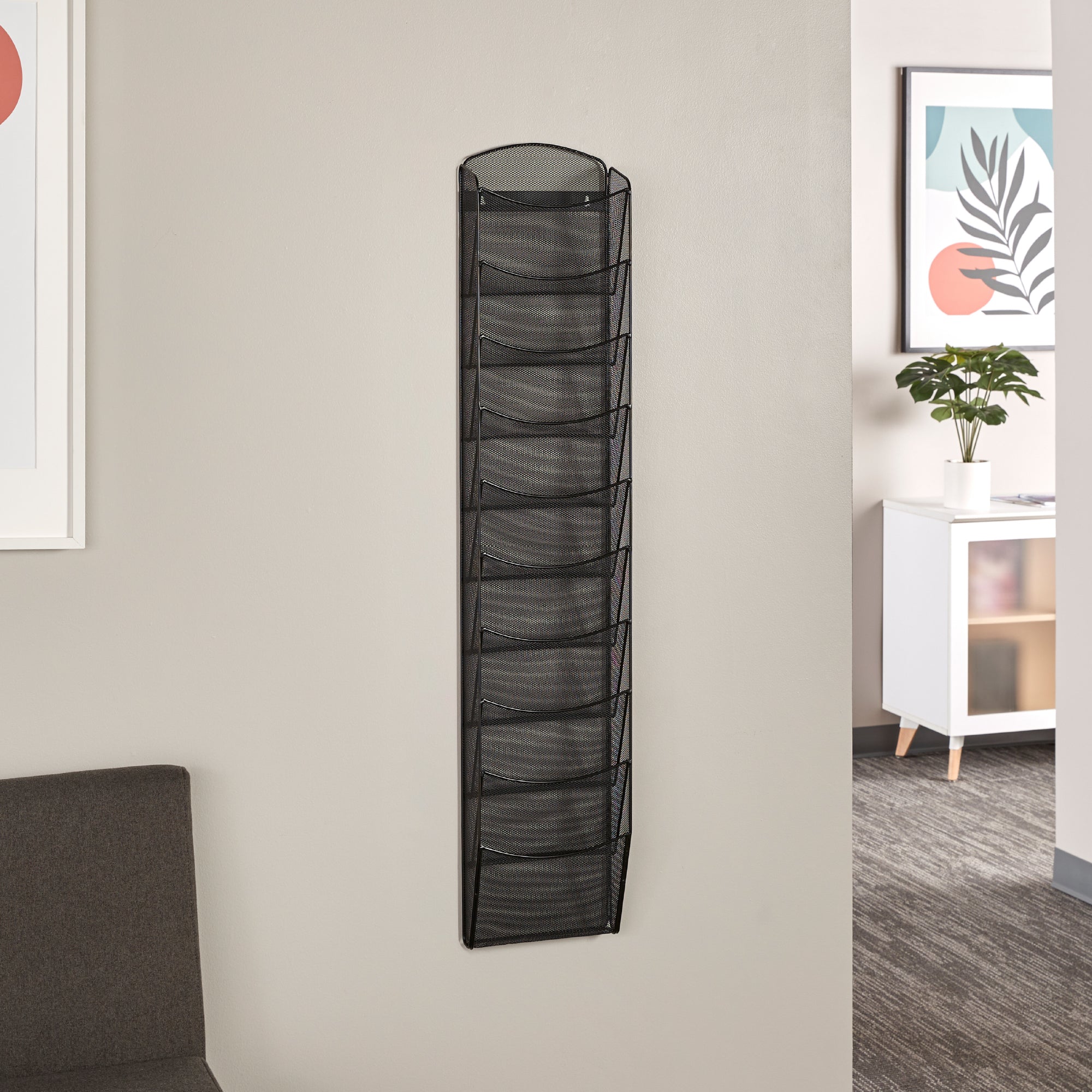 Onyx Literature Rack 10 Pocket