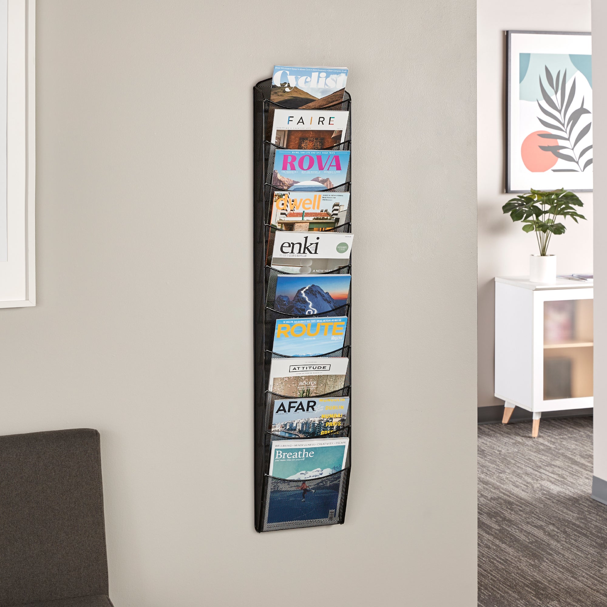 Onyx Literature Rack 10 Pocket