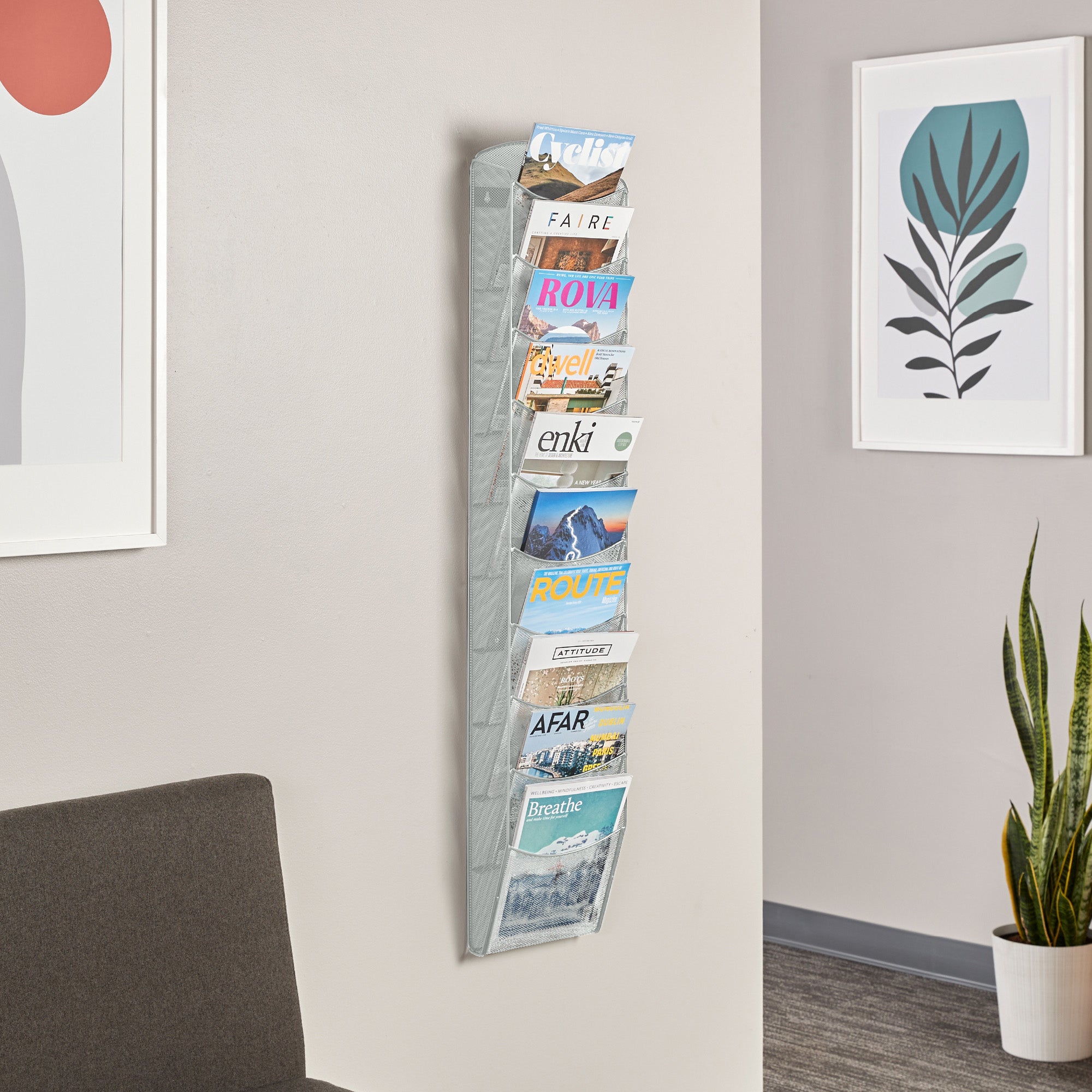 Onyx Literature Rack 10 Pocket