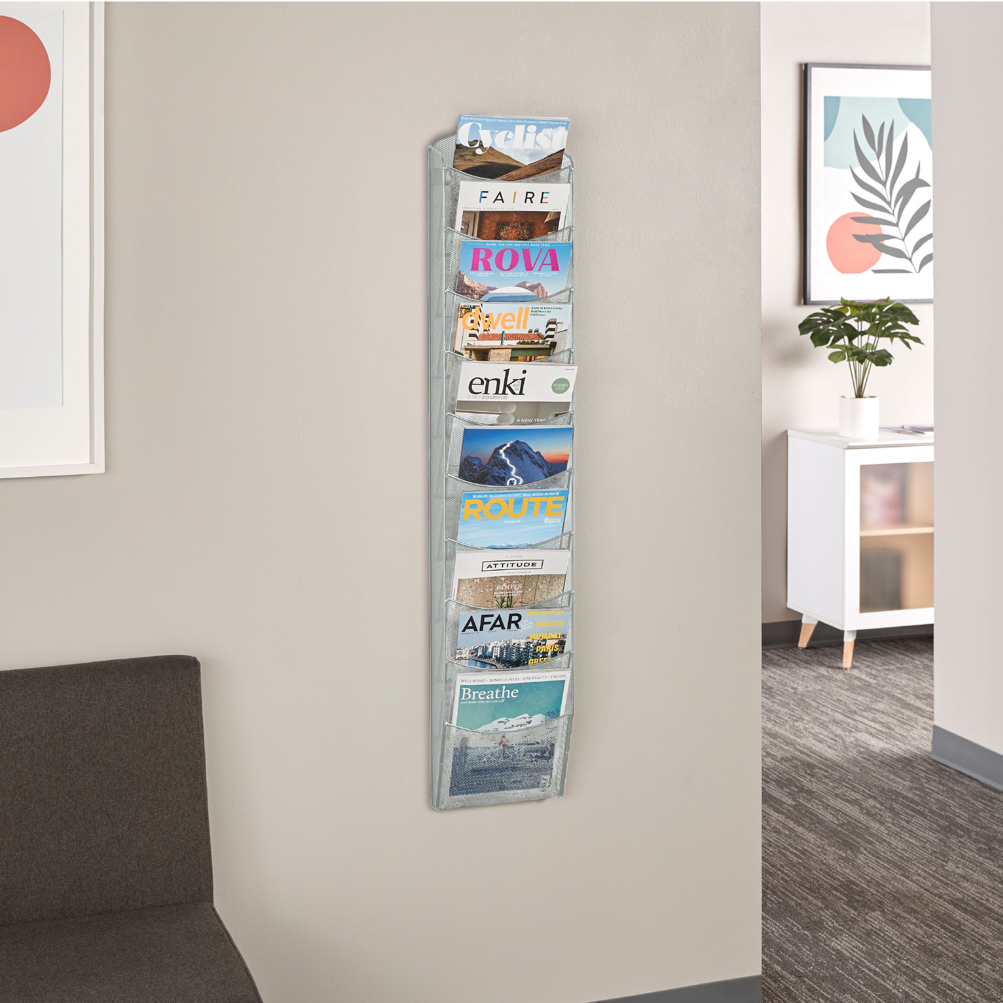 Onyx Literature Rack 10 Pocket