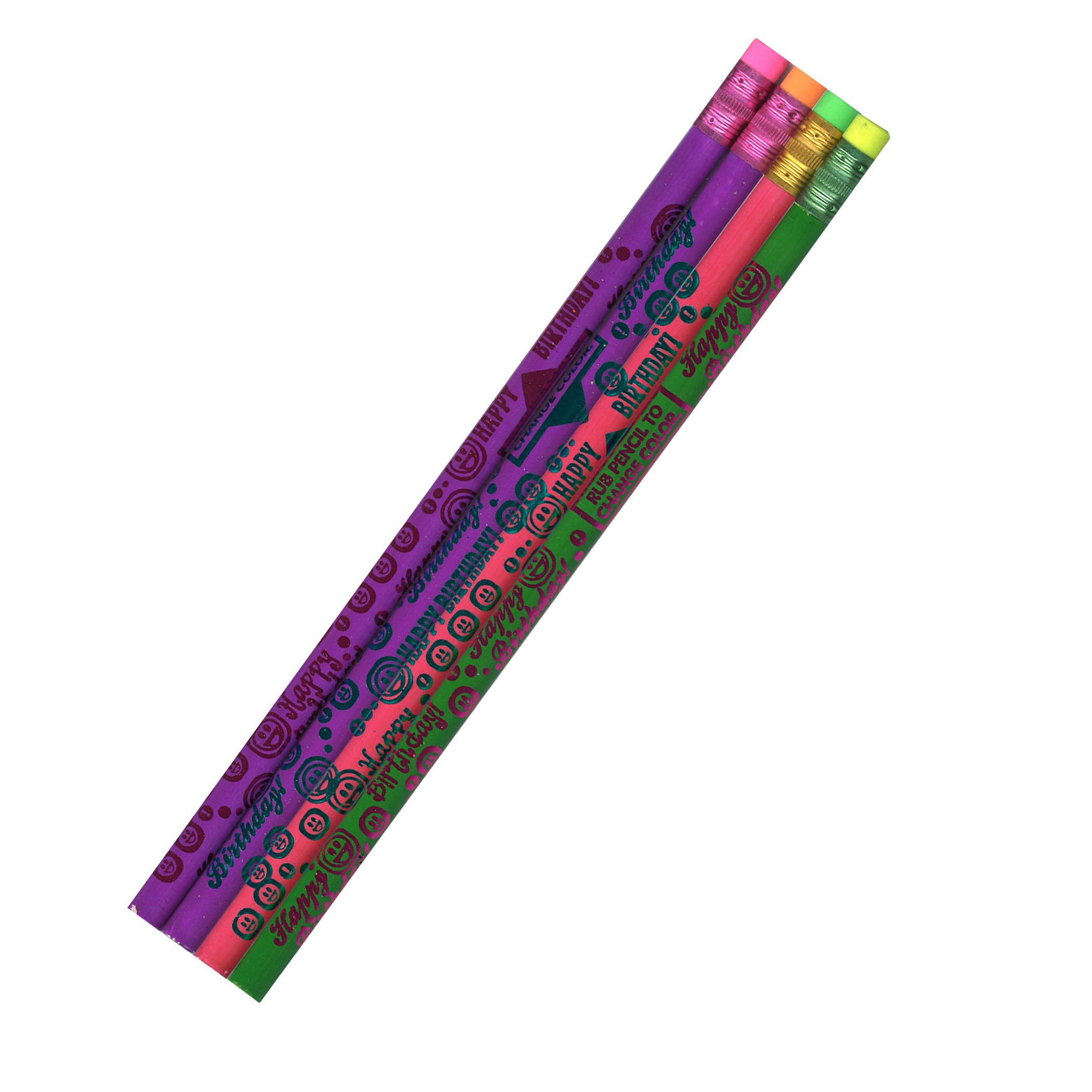 Thermo Happy Birthday Pencils, Assorted Color, Pack of 144