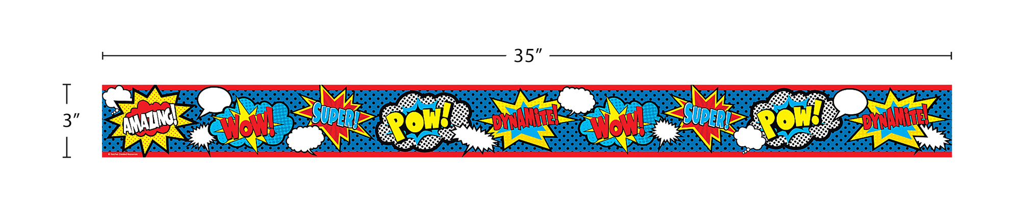 Superhero Straight Border Trim