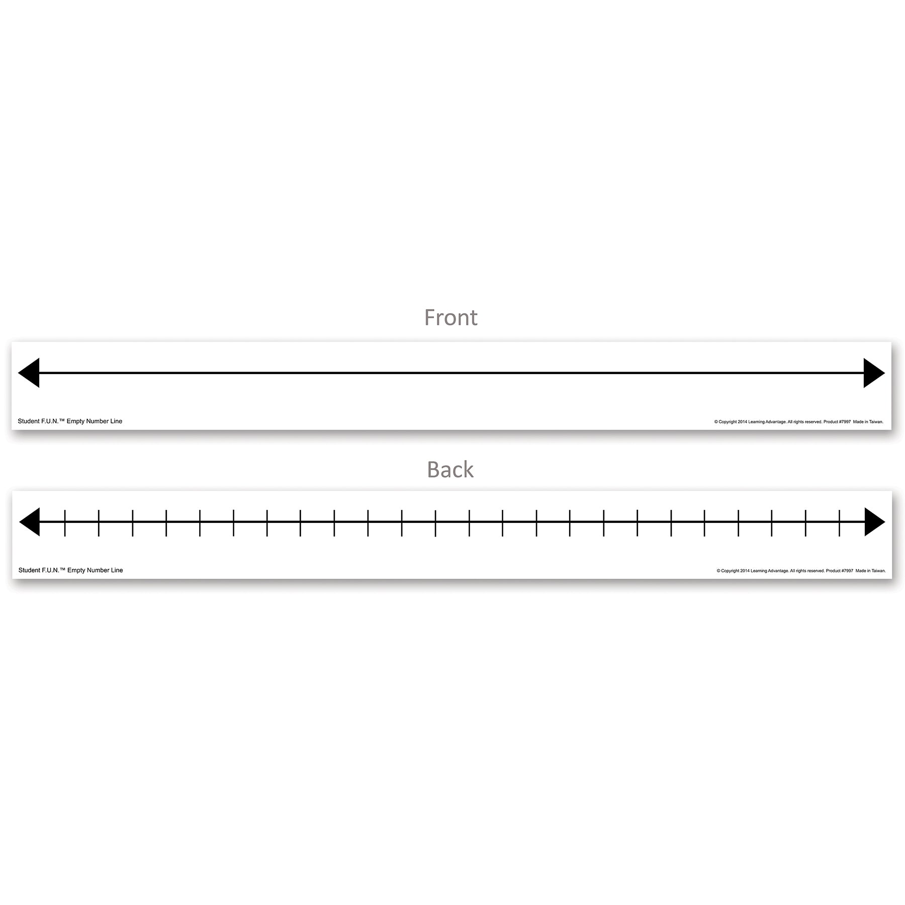 Student F.U.N. Empty Number Line - Set of 10