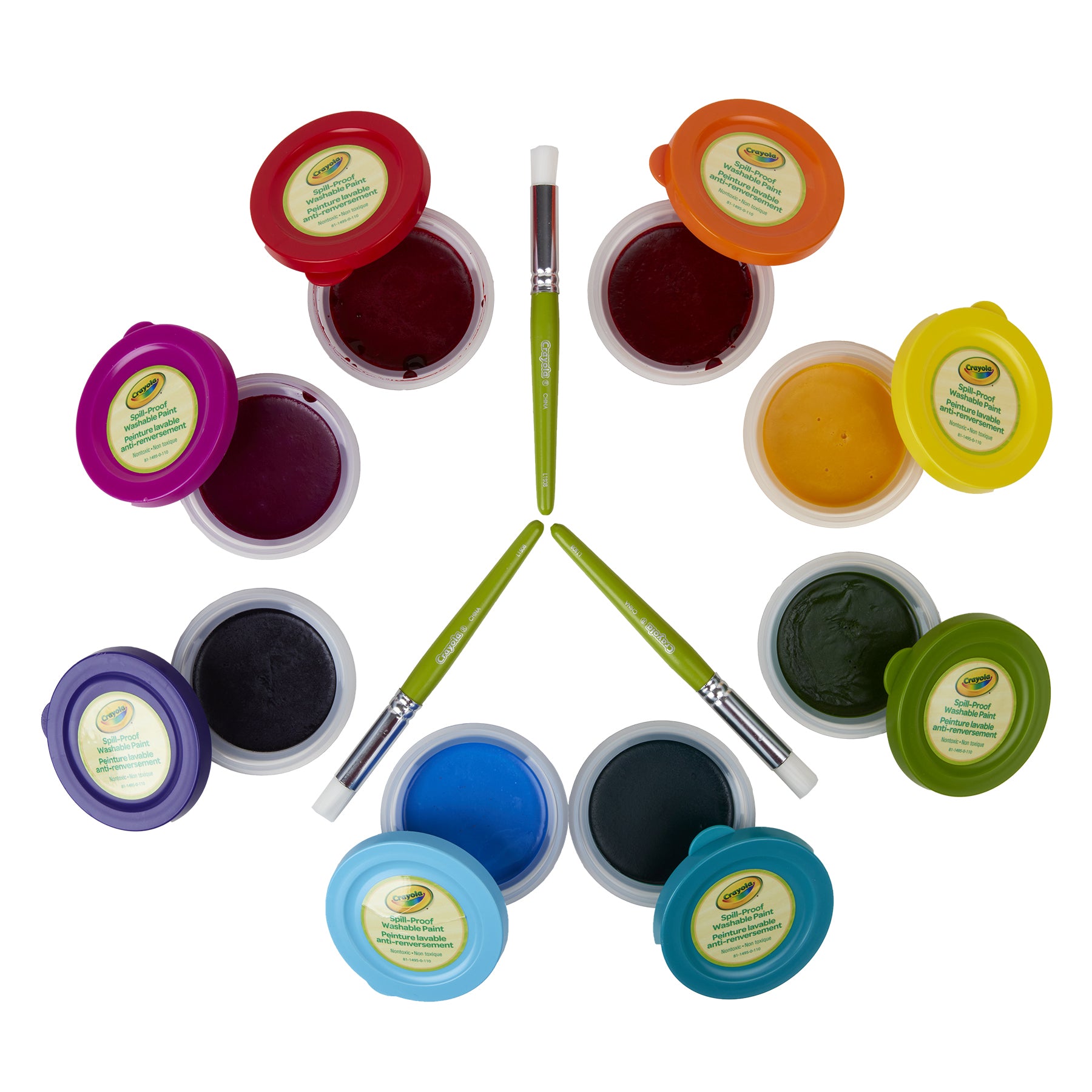 Spill-Proof Washable Paint Kit