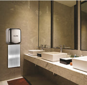 Hemlock Chrome Stainless Steel Automatic High Speed Commercial Electric Hand Dryer with Wall Guard