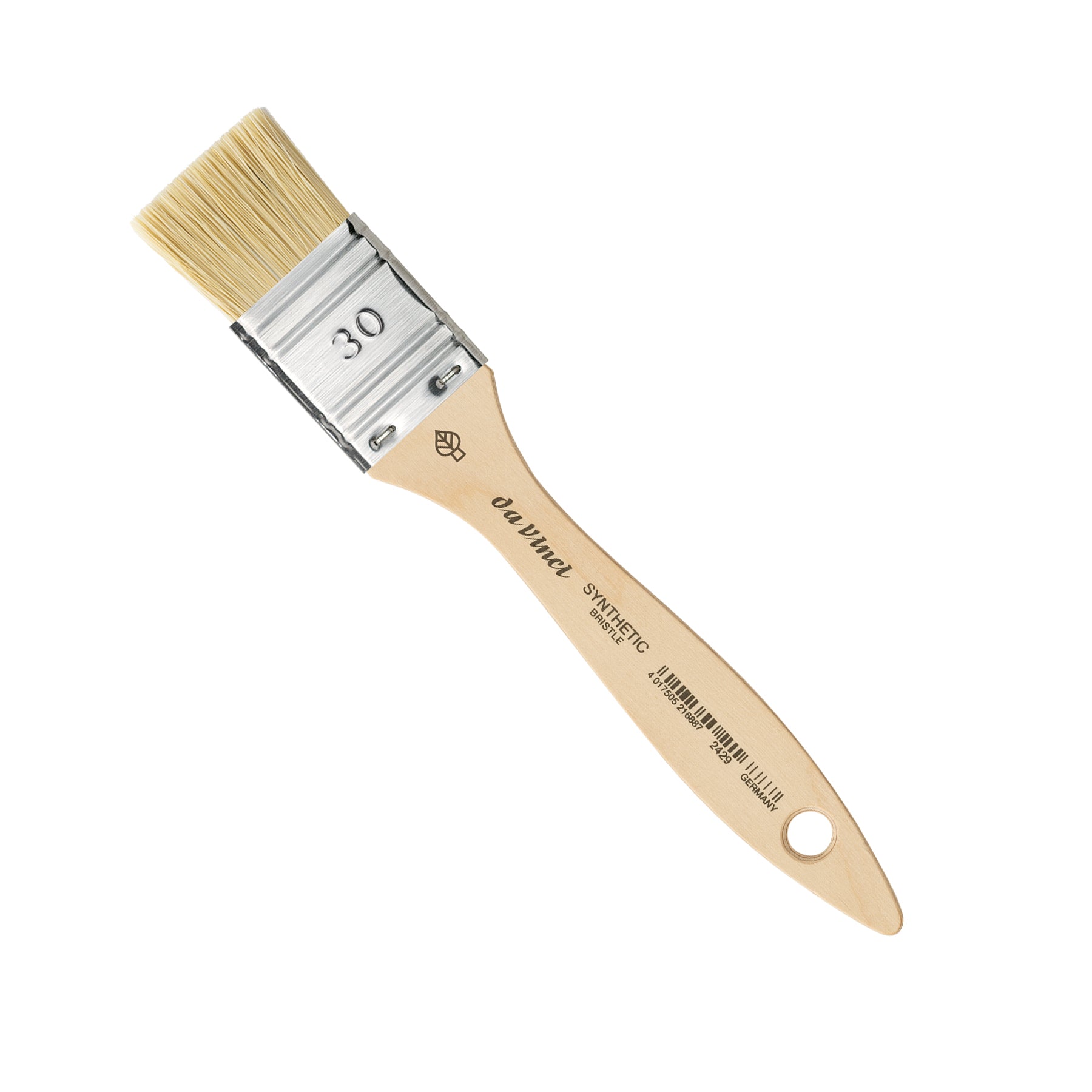 SYNTHETIC Mottler Brush, Natural Hog, Acrylic & Oil, Flat, Series 2429, Size 30