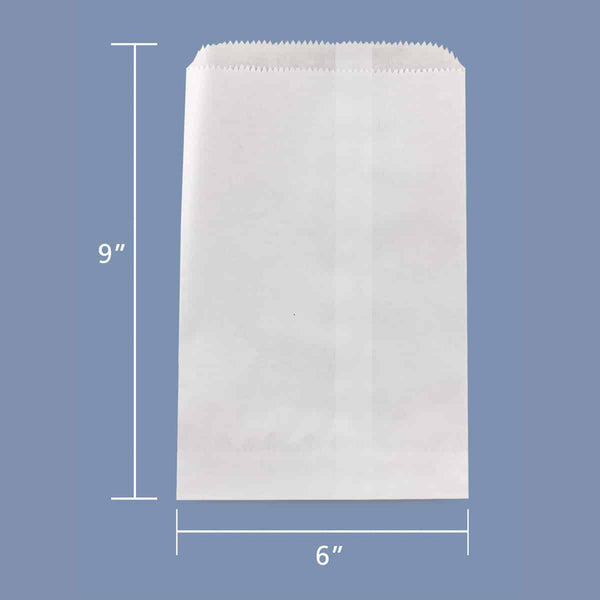 Paper Bags - 8.5"x11" White/ 100 per pkg