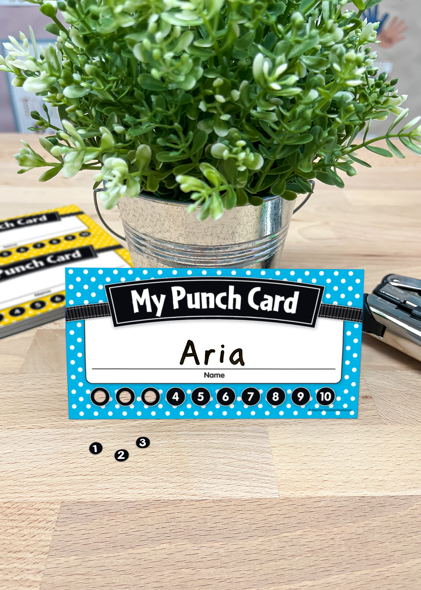 Polka Dots Punch Cards