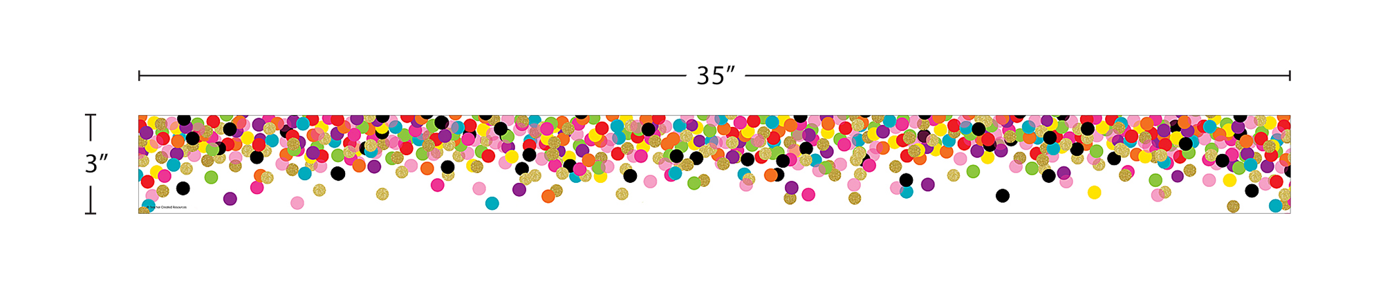 Confetti Straight Border Trim
