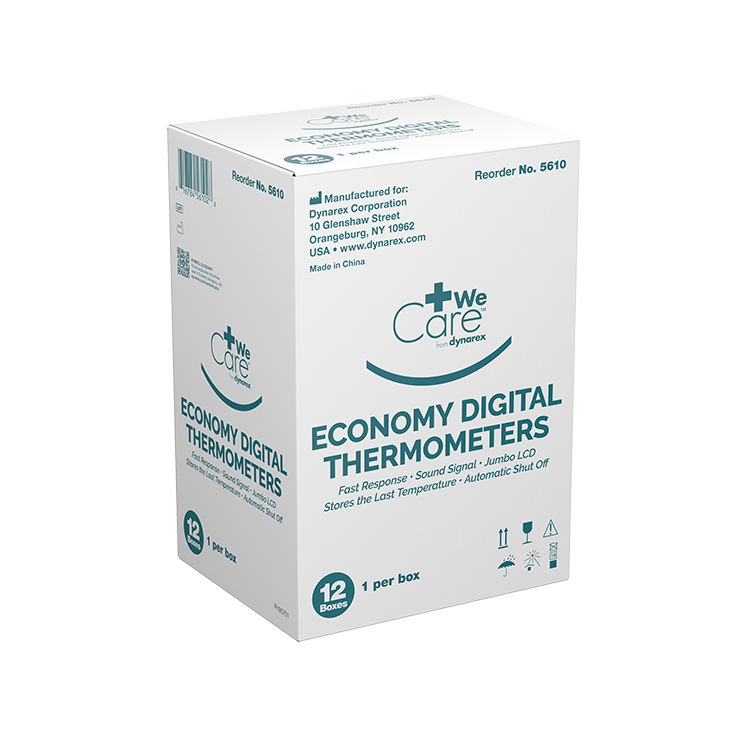 Digital Thermometer, Standard Tip - 12 pcs per Box