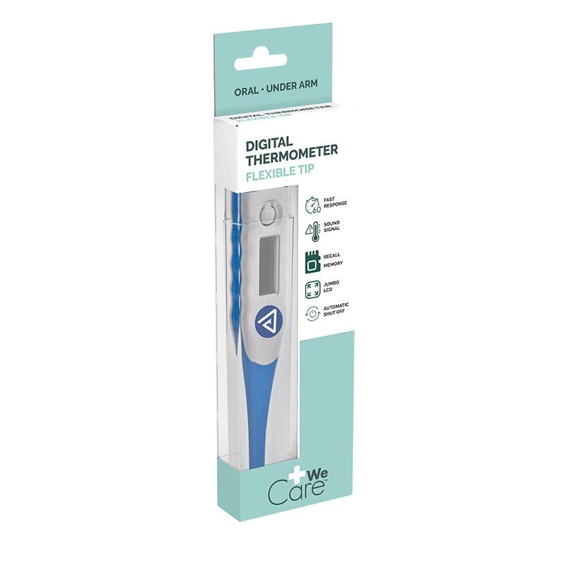 Digital Thermometer, Flexible Tip - 12 pcs per Box