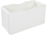 Tadam Tray Double - White, 25.2"L x 12.6"W x 12.6"H