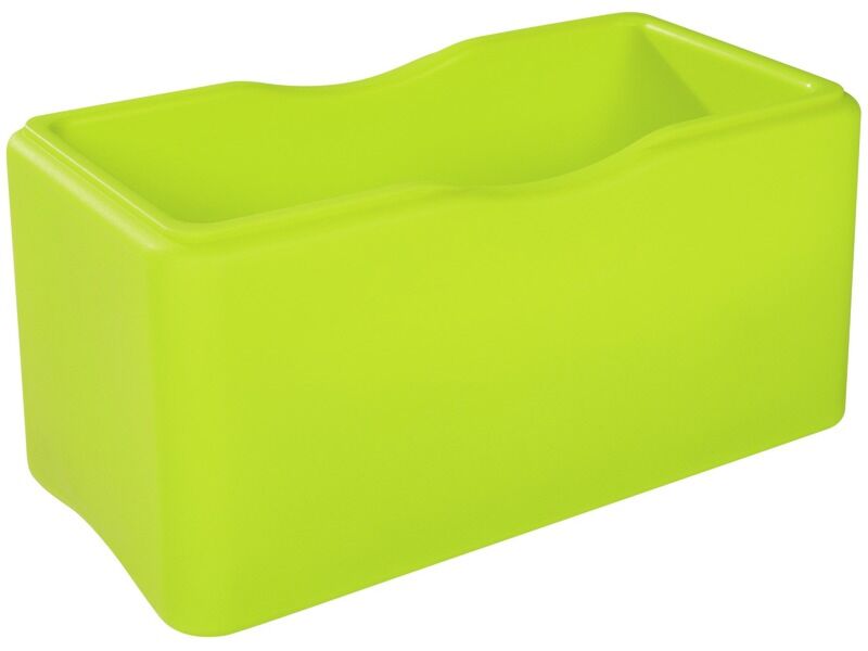 Tadam Tray Double - Light Green, 25.2"L x 12.6"W x 12.6"H
