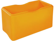 Tadam Tray Double - Light Orange, 25.2"L x 12.6"W x 12.6"H
