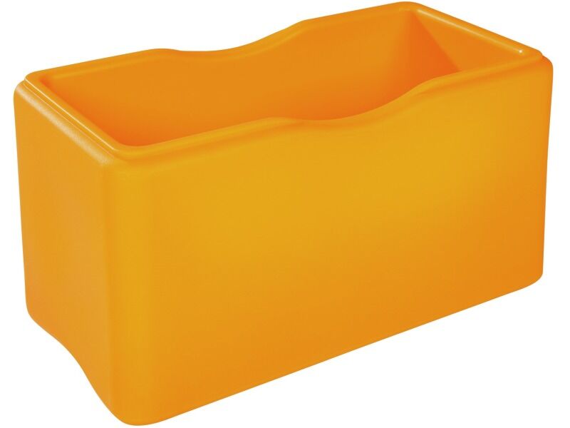 Tadam Tray Double - Light Orange, 25.2"L x 12.6"W x 12.6"H