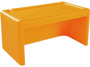 Tadam Bench Double - Light Orange, 28.5"L x 15.7"H x 15.9"D