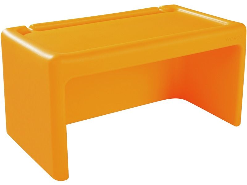 Tadam Bench Double - Light Orange, 28.5"L x 15.7"H x 15.9"D