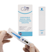 Disposable Digital Oral Thermometer Sheaths - 100 pcs per Box/50 Boxes per Case