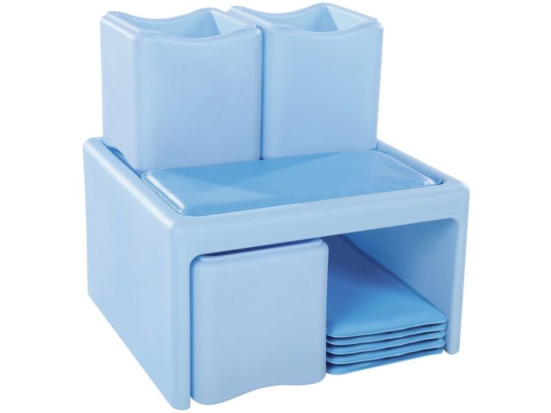 Tadam Cube Kit - Light Blue, 28.5"L x 28.5"W x 28"H
