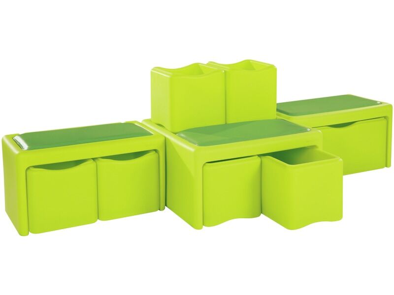 Tadam Group Kit - Light Green, 85.6"L x 28.5"W x 28"H