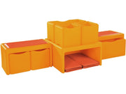 Tadam Bundling Kit - Light Orange, 85.6"L x 28.5"W x 28"H