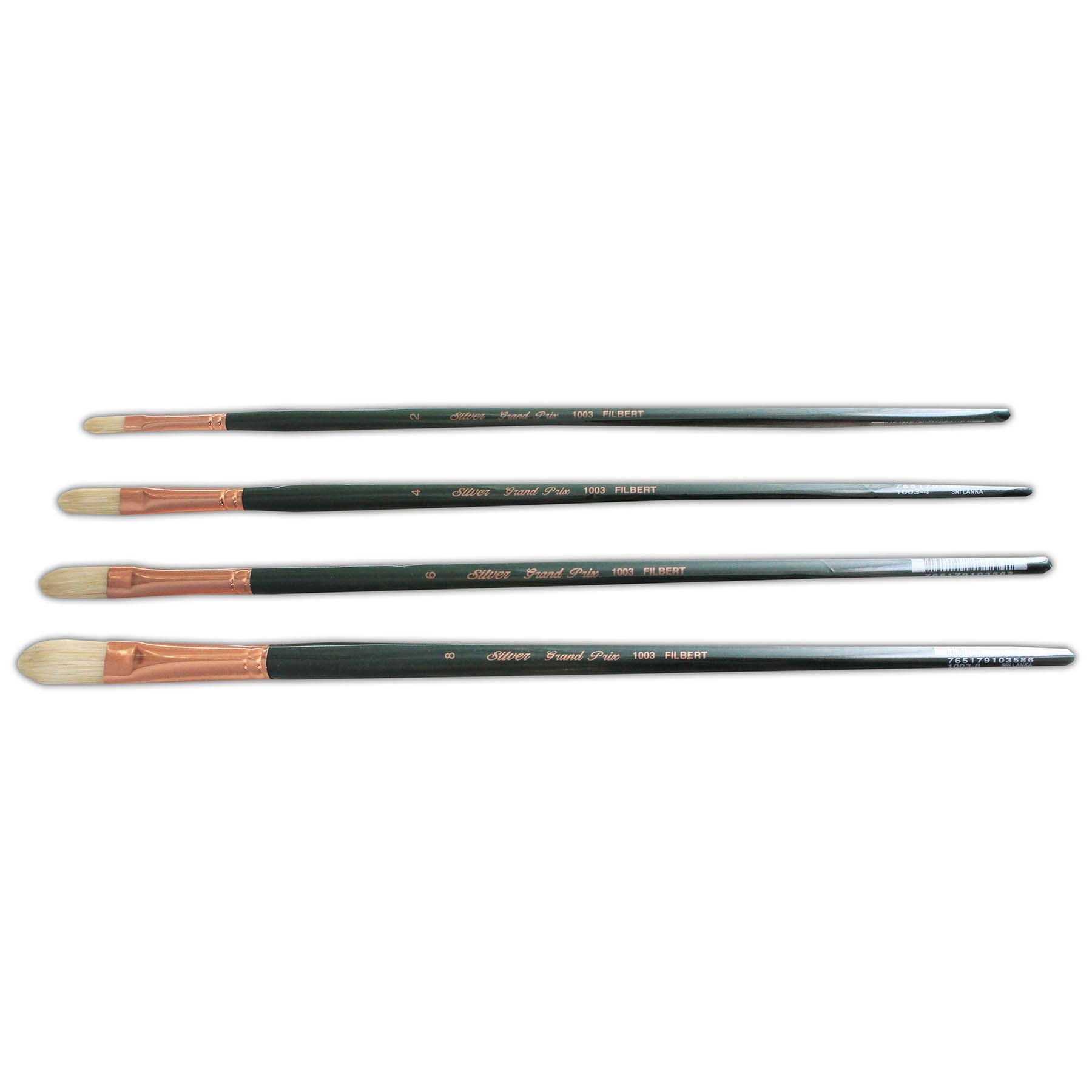 Grand Prix Even Filberts, 4 Brushes