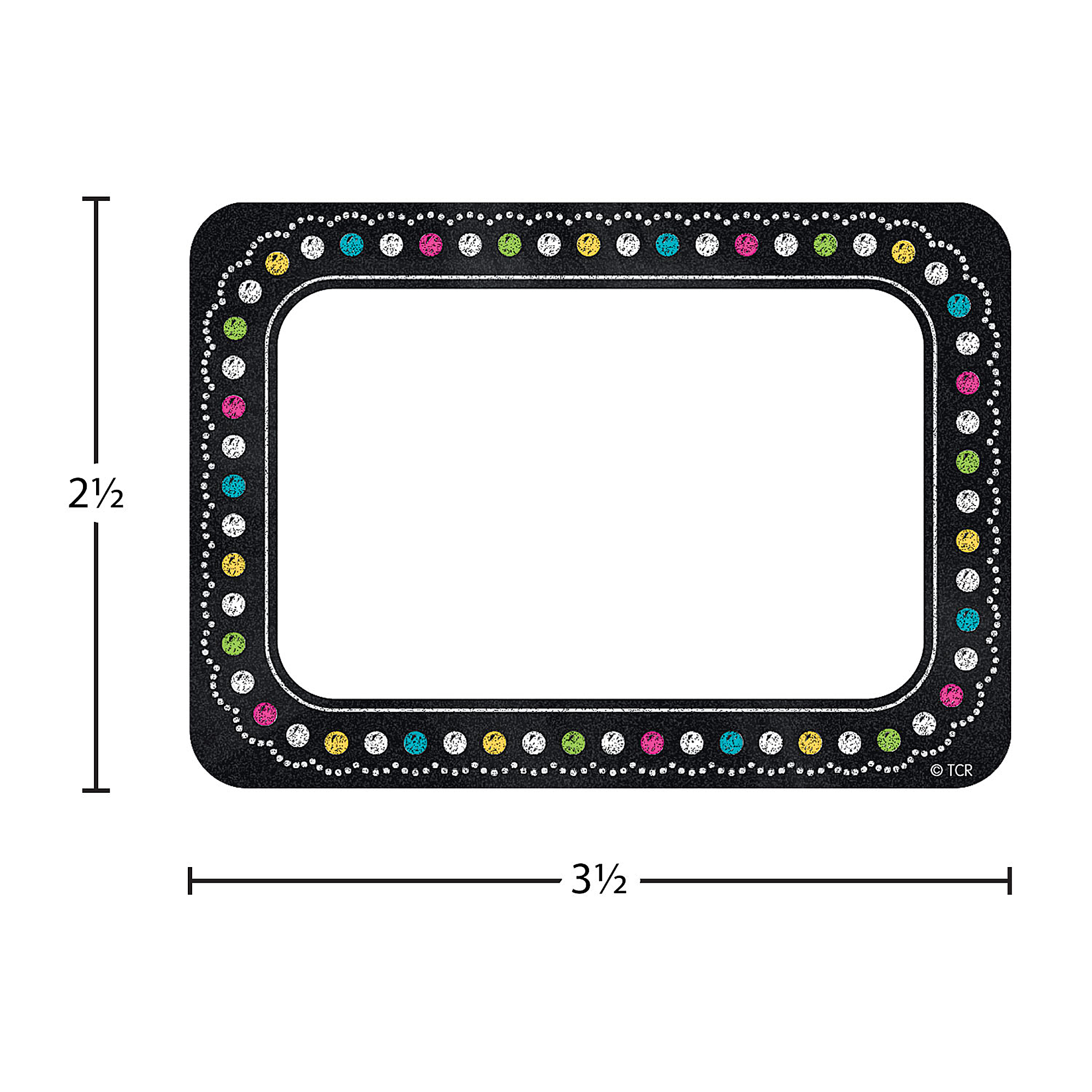 Chalkboard Brights Name Tags/Labels